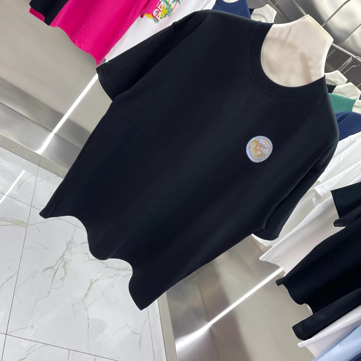 25ss New Arrival Casablanca Classic Series T ～ ， ， 。 ， Classic ， In Stock ！ ：White Black Royal Blue Size：S M L XL XXL